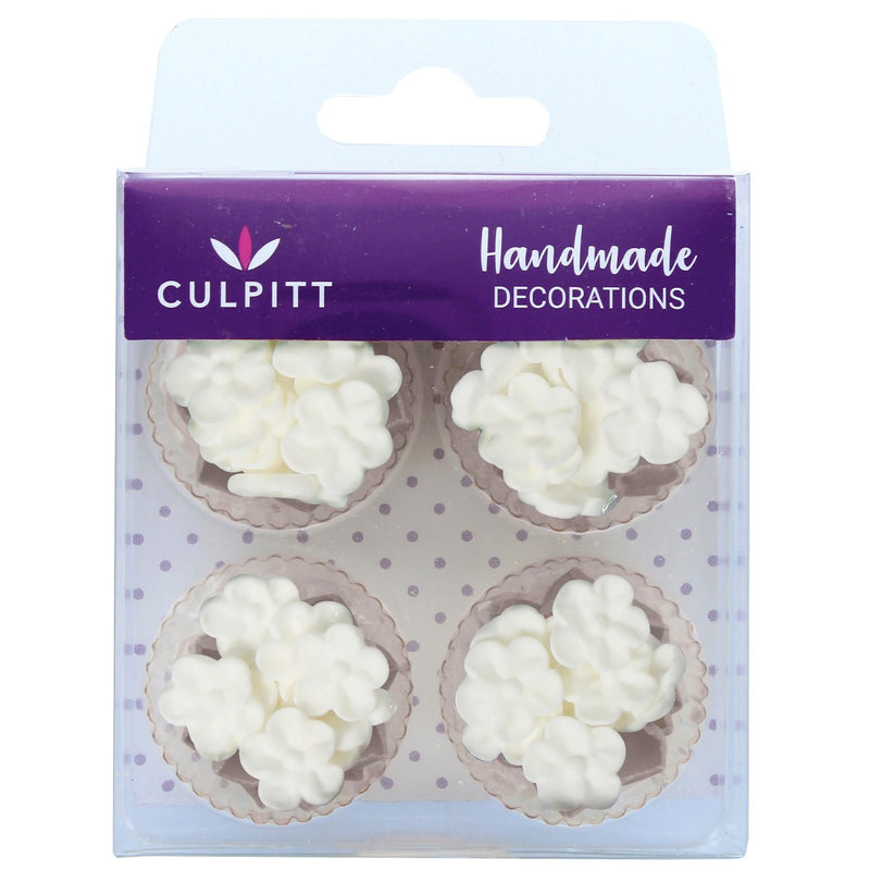 White Mini Blossoms - 48 Pieces