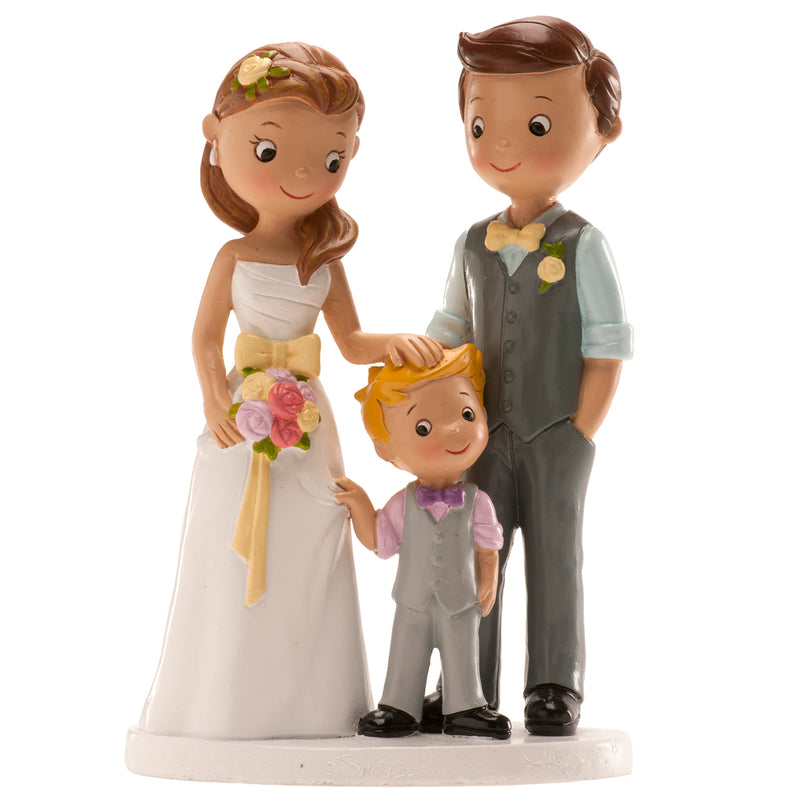 Wedding Couple With Boy 16cm