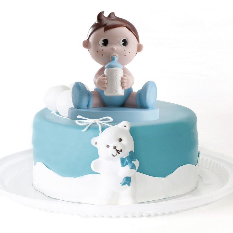 Cake Topper: Baby Boy with Bottle