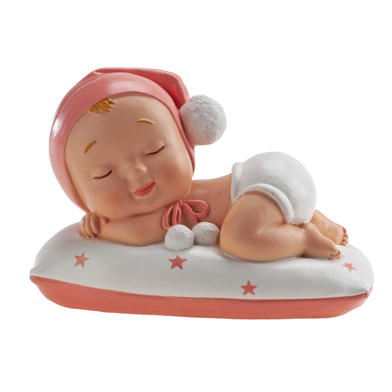 Cake Topper: Baby Girl Pom Pom