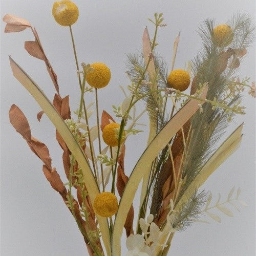 Floral display with a variety of colours and textures