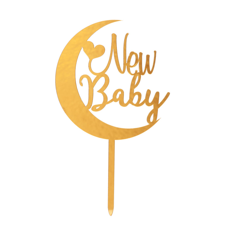 New Baby Gold Moon Acrylic 17X10CM