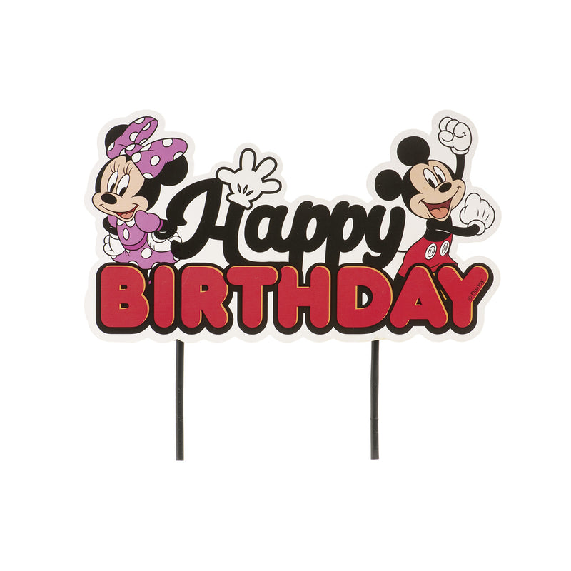 Mickey & Minnie Happy Birthday 17.5X15CM