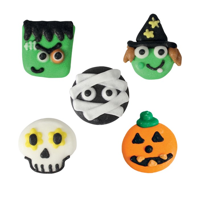 Natural Assorted Halloween Sugar Pipings x 20