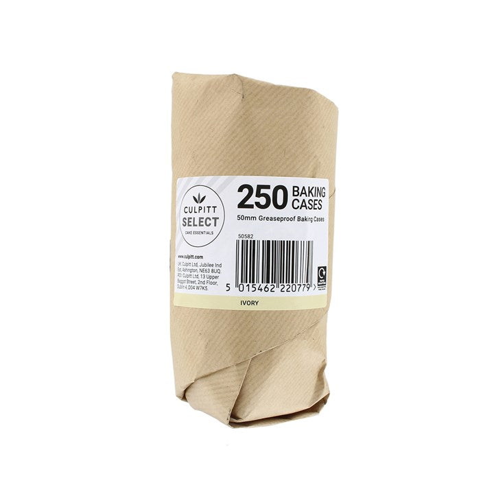 Professional Ivory Baking Cases - 250pk