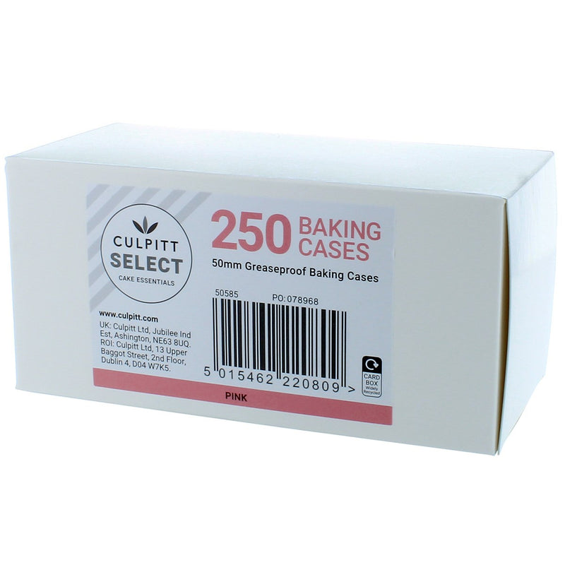 Professional Pink Baking Cases - 250pk