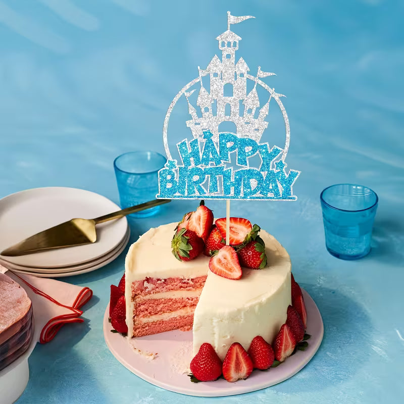 Ice Castle Birthday Topper