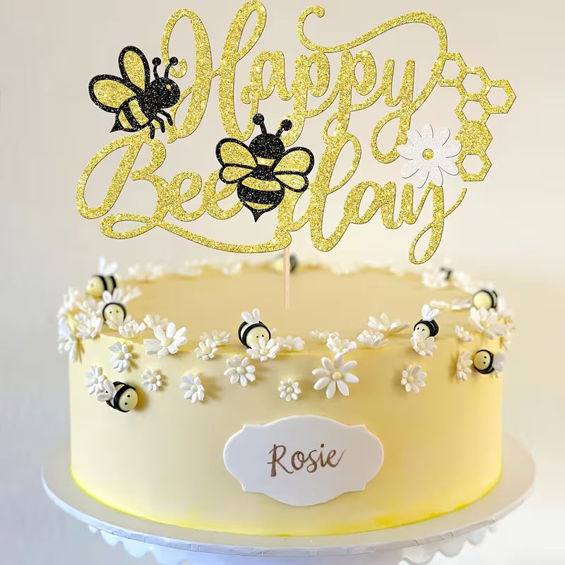Happy Bee-day Topper