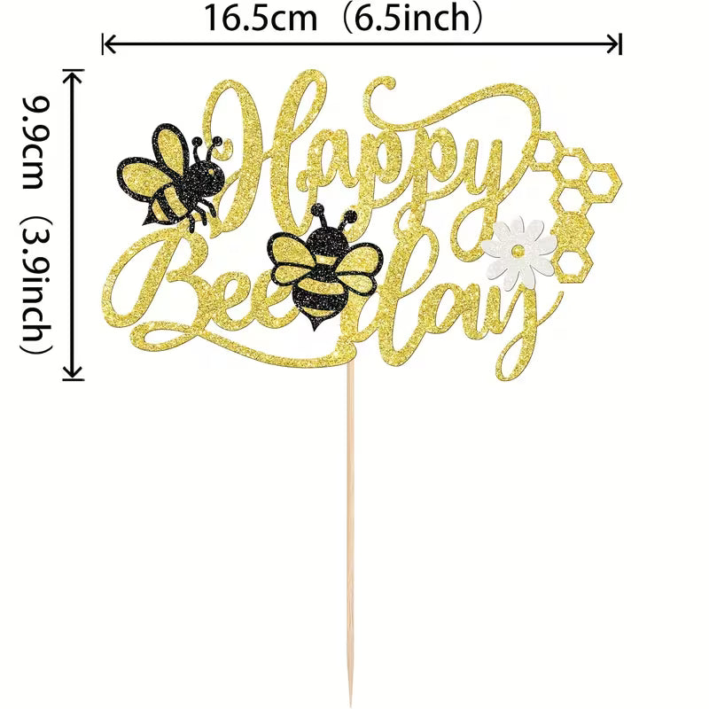 Happy Bee-day Topper