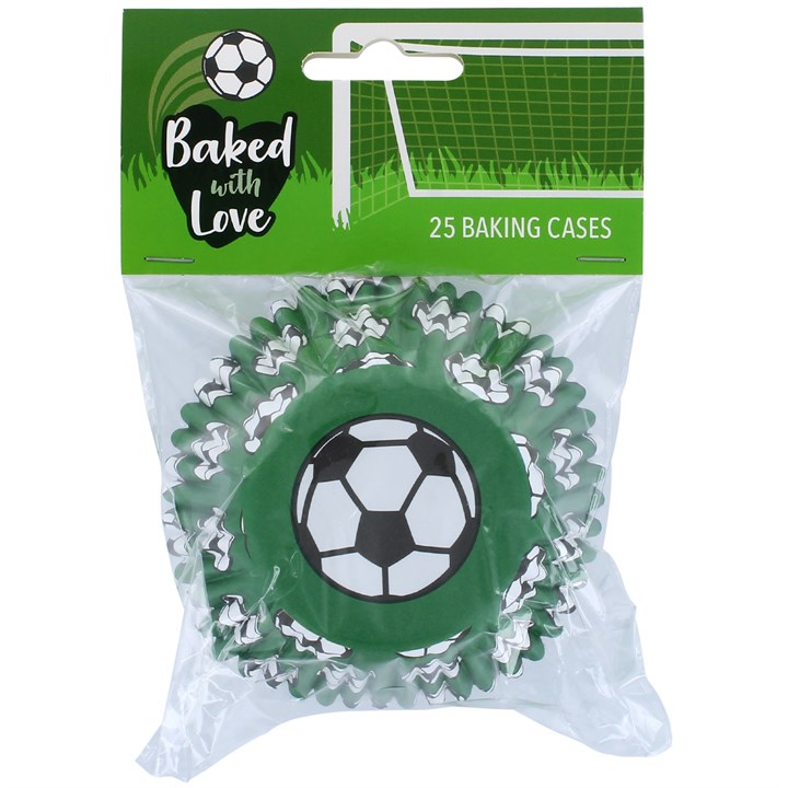 Baked with Love Foil Lined Football Baking Cases x 25