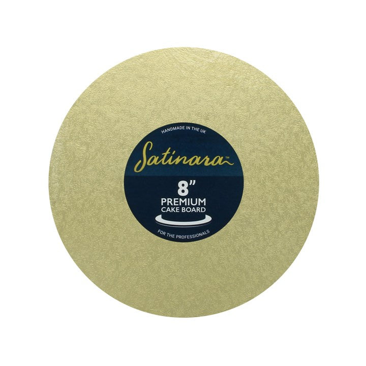 Pale Gold Satinara Round Cake Boards