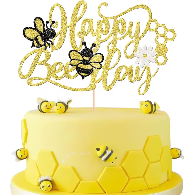 Happy Bee-day Topper