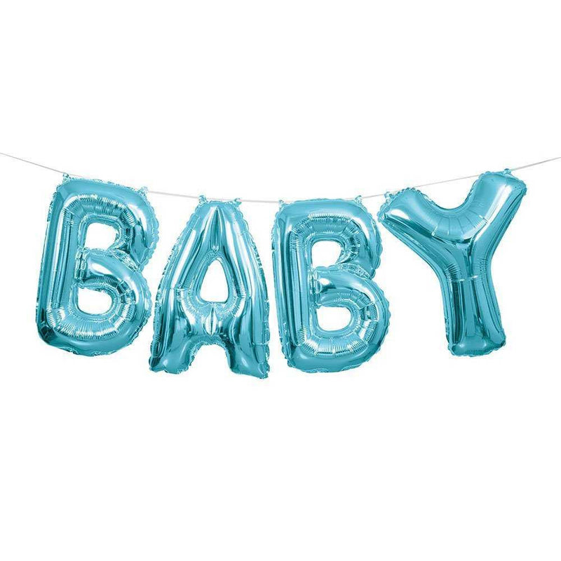 Baby Balloon Banner Pink, Blue or Silver