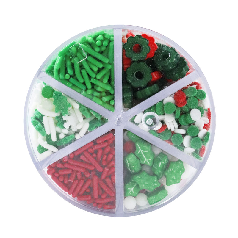PME 6-in-1 Christmas Sprinkle Set - Deck the Halls (158g)