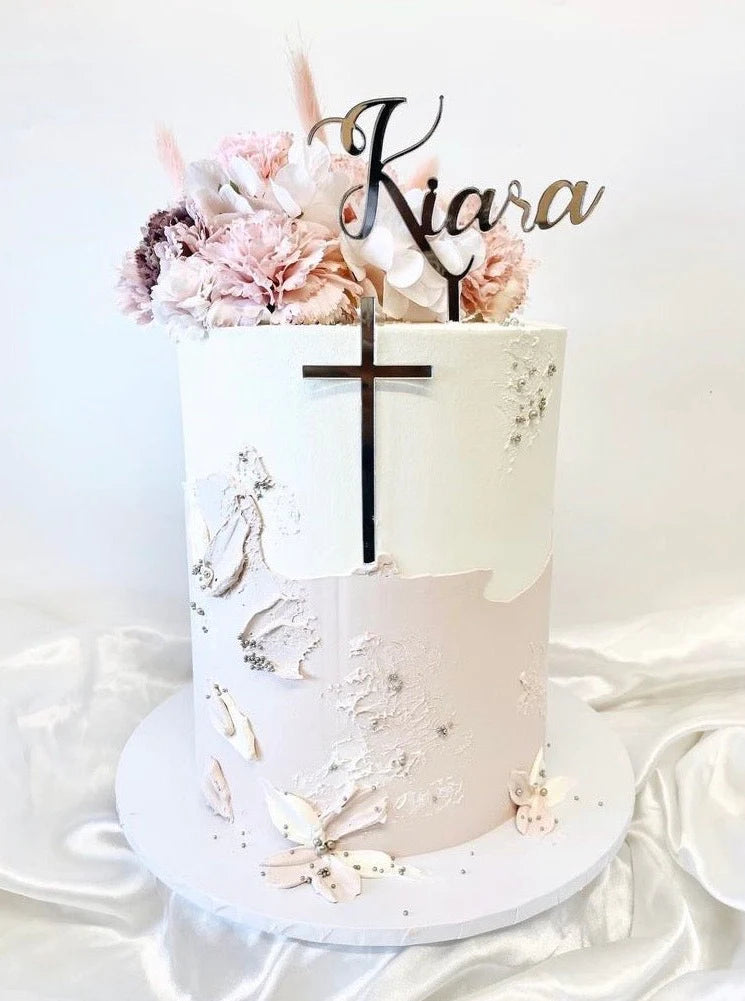 Card Cake Charm - Name & Charm or Number