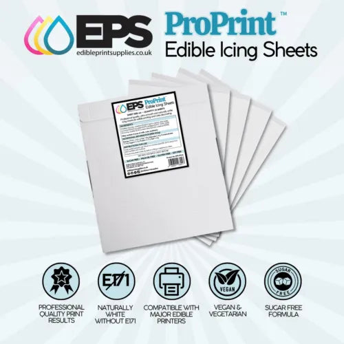 EPS ProPrint™ A4 Edible Icing Sheets - 25 Sheets