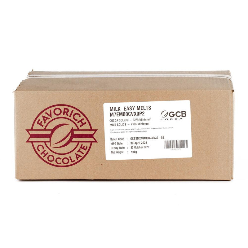 10kg FAVORICH Milk Chocolate Buttons 36%