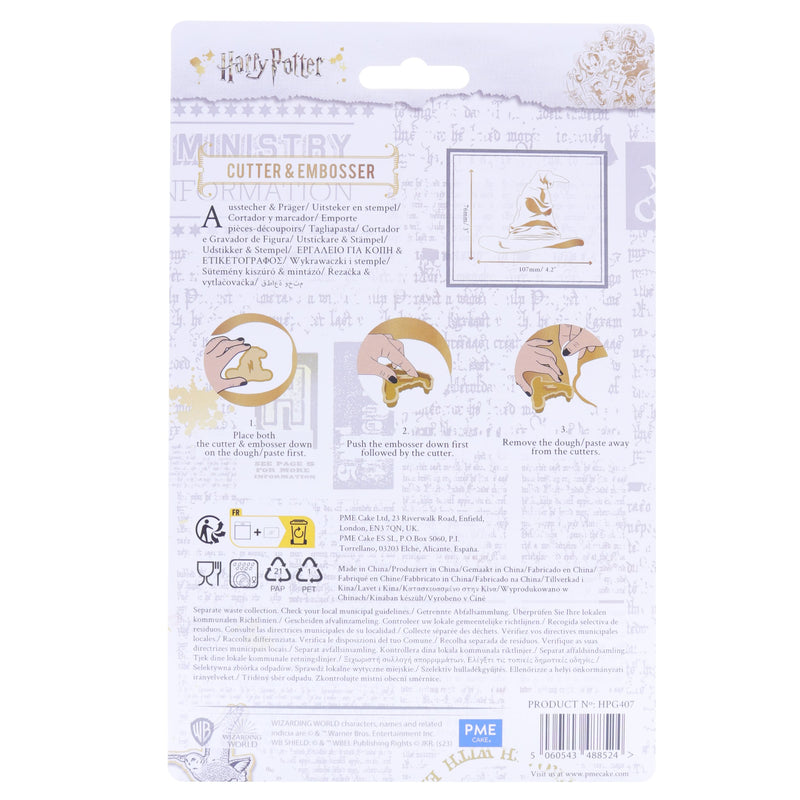 Harry Potter Cookie Cutter & Embosser, Sorting Hat