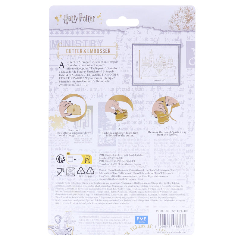 Harry Potter Cookie Cutter & Embosser, Hogwarts Castle
