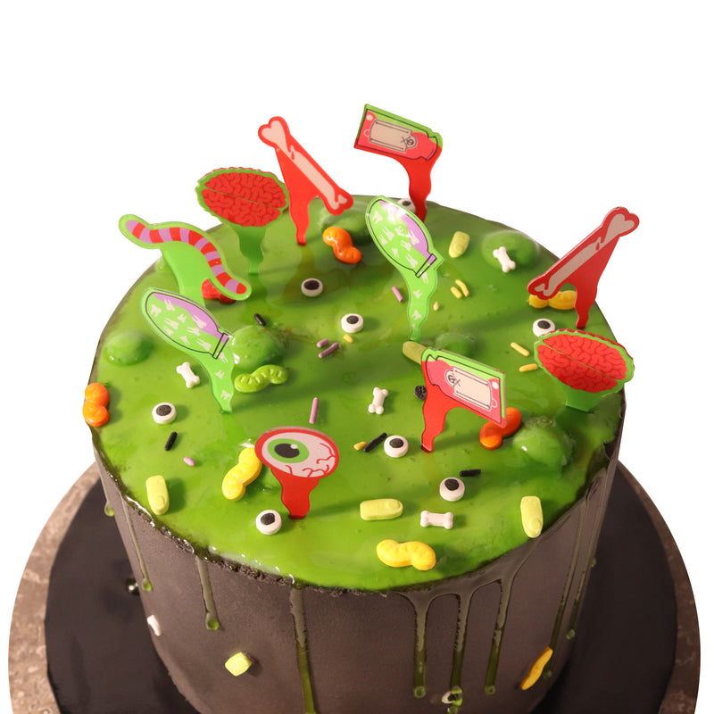 PME Halloween Cake Decorating Kit with edible slime - Bubbling Cauldron