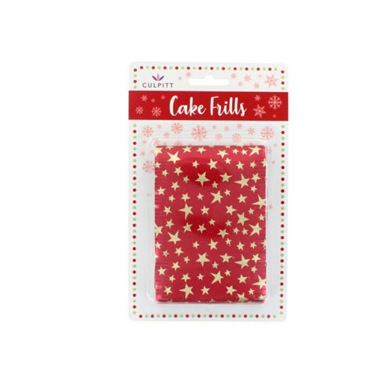 Assorted Classic Christmas Cake Frill - 83 X 914mm Single