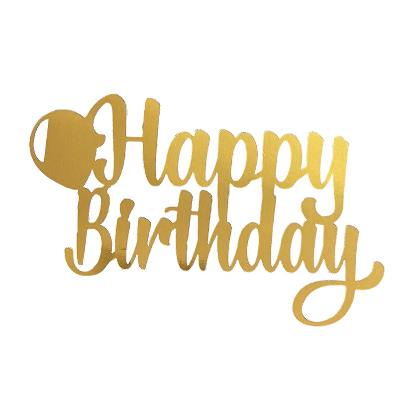 Happy Birthday Toppers 5" x 4" Approx (more coming soon)