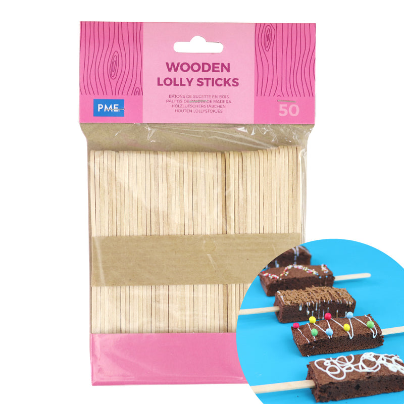 Cakesicle Sticks pk/50 11cm x 1cm