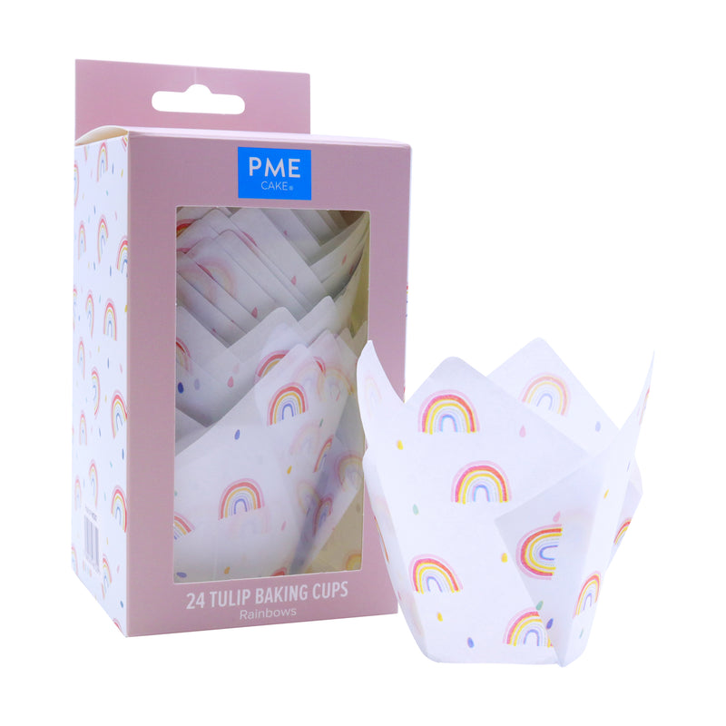 PME Rainbow Tulip Muffin Cases