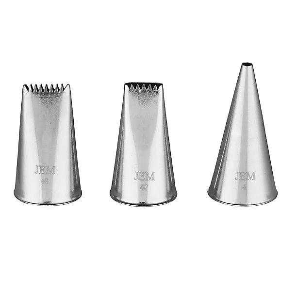 Jem Nozzles Set – Basket Weave Collection, Pack of 3