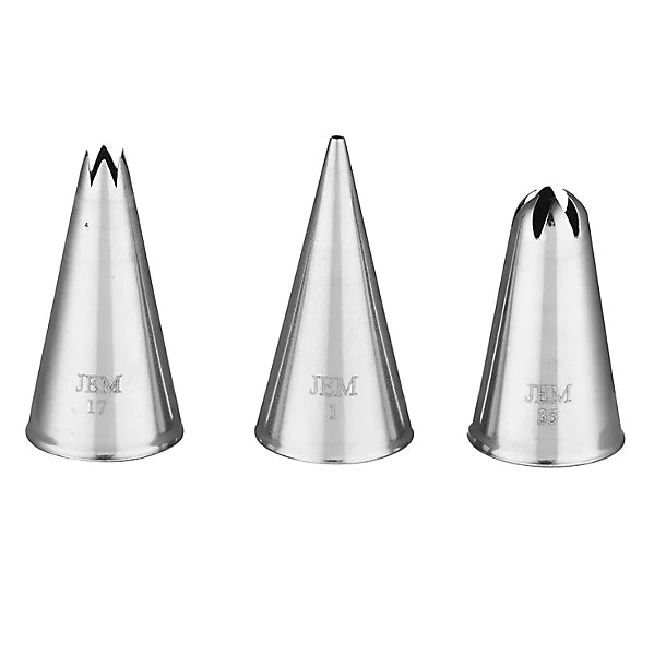 Jem Nozzles Set – Dots & Shells Collection, Pack of 3