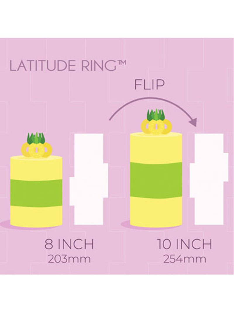 PME 8" & 10" Latitude Ring Tall Patterned Side Scrapers