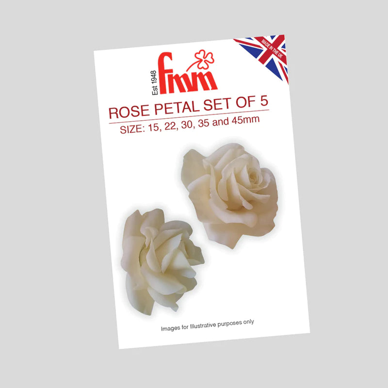 FMM Rose Petal Cutter Set Of 5
