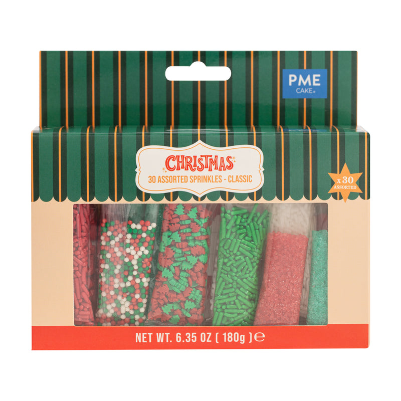 PME 30 Pack Assorted Sprinkles - Classic (180g / 6.35oz)