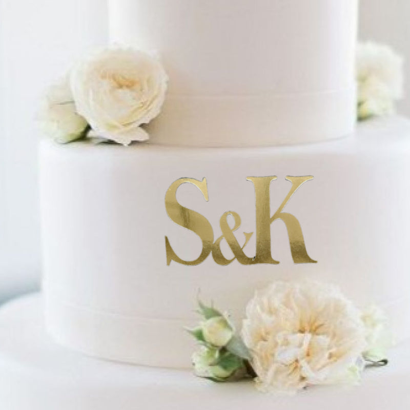 Custom Wedding Initials - Mirror Card