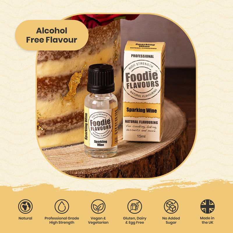 Sparkling White Wine Natural Flavouring 15ml BB July 26