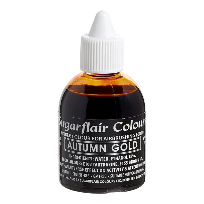 Sugarflair Airbrush Colour - Autumn Gold 60ml