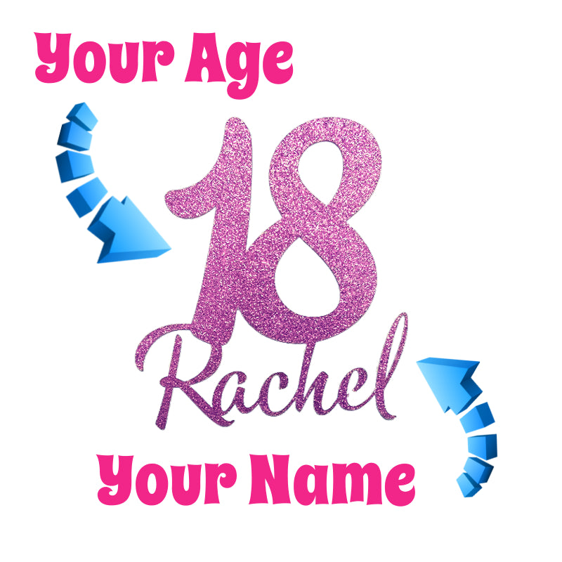Custom Age & Name Topper