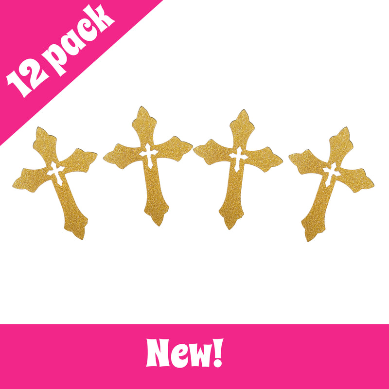 NEW Cross Cupcake Pics 12 pk