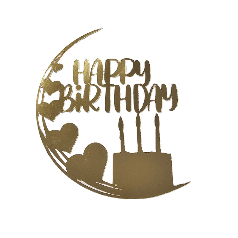Happy Birthday Toppers 5" x 4" Approx (more coming soon)