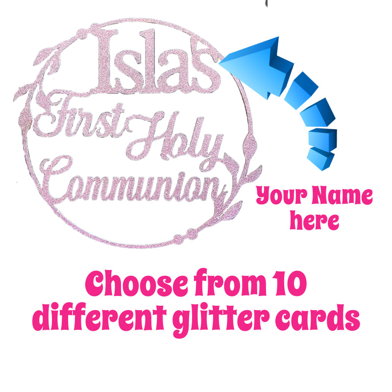 Custom Circle Communion Topper
