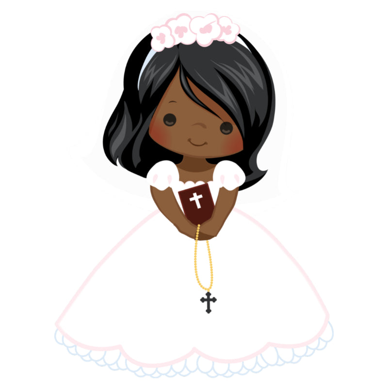 Customised Inclusive Communion Girl Toppers 15 x 2"