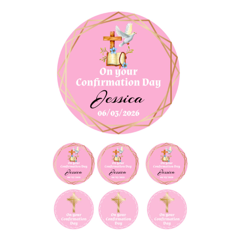 Customised Confirmation Edible Disc 8" & 6 x 2"