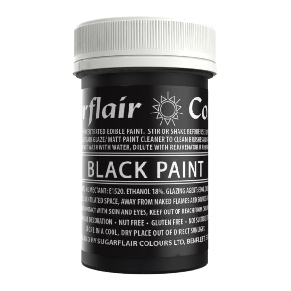 Sugarflair Paint – Black 20g
