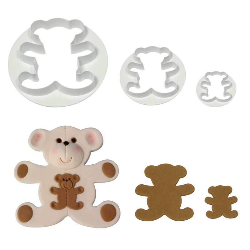 PME Cutters - Teddy Bear Set of 3
