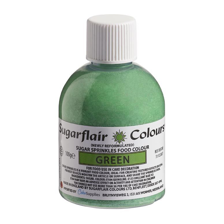 Green Sugar Sprinkles 100g