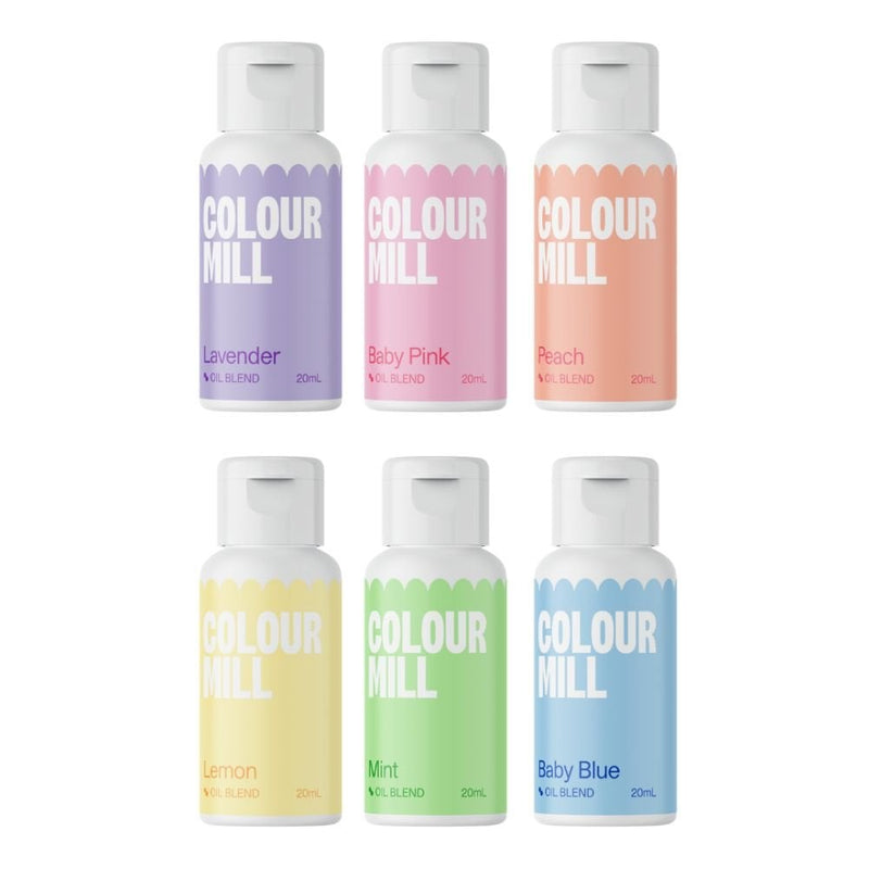 Pastel Colours - Gift Set of 6 Oil Based Colouring