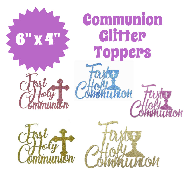 Communion Toppers 6" x 4" Approx