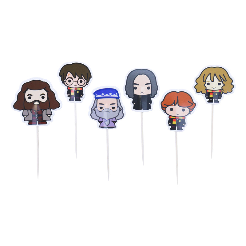 Harry Potter Cake Toppers, Pack of 6, Iconic Characters