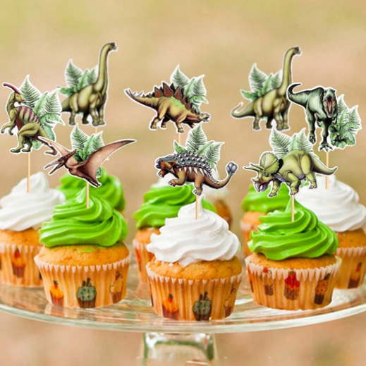 Dinosaur Real Cupcake Toppers 7pc