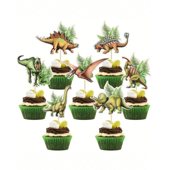 Dinosaur Real Cupcake Toppers 7pc